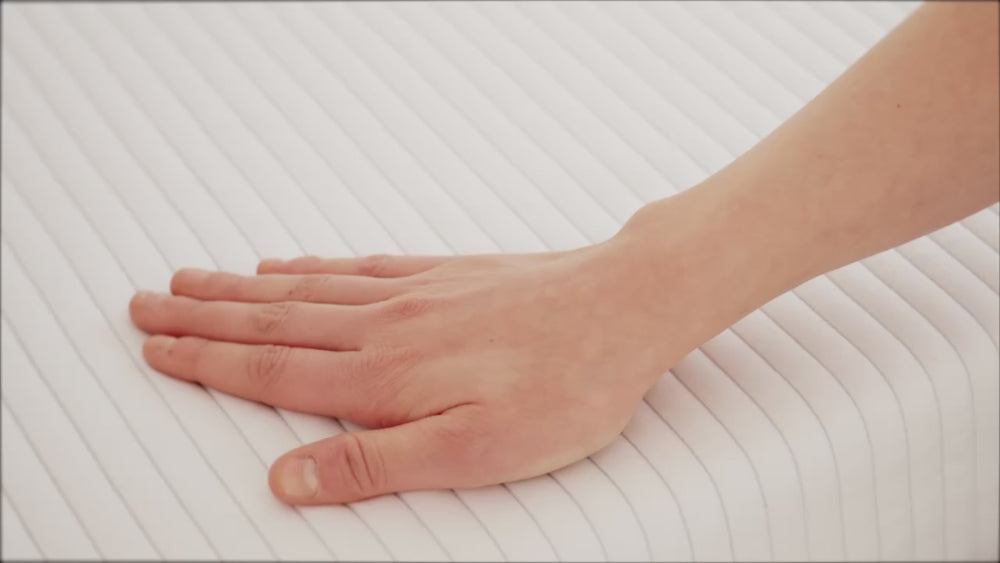 Purmia® Matratze mit individuell einstellbarem Härtegrad – perfekte Unterstützung für jede Schlafposition. Erleben Sie trockenen, hygienischen Schlafkomfort ohne Feuchtigkeit und Allergene